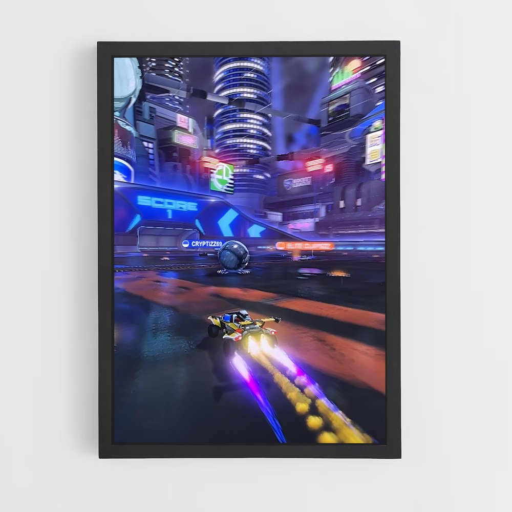 Poster Turbo Rocket Racer – affiche Rocket League (vue 2)